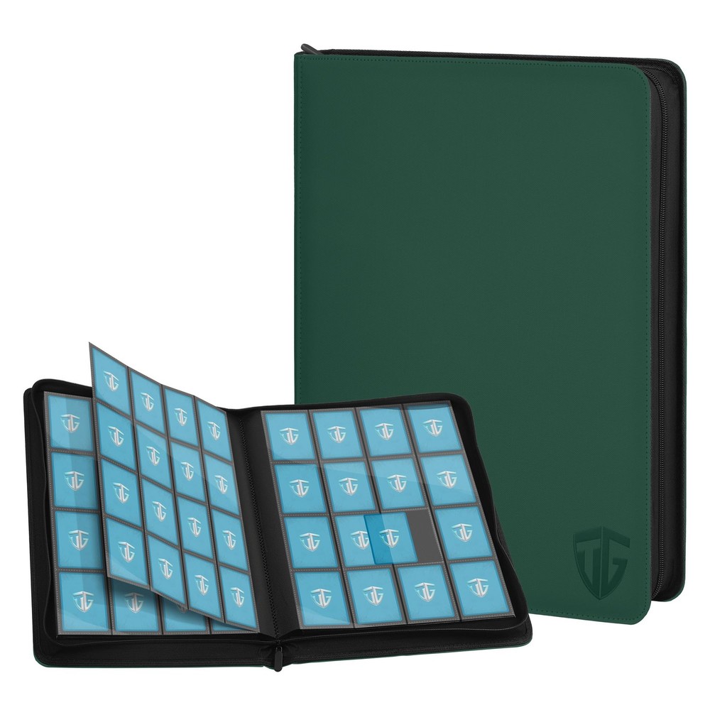 16-Pocket Zipper Binder Holds 1000+ Cards with Secure Side Loading  