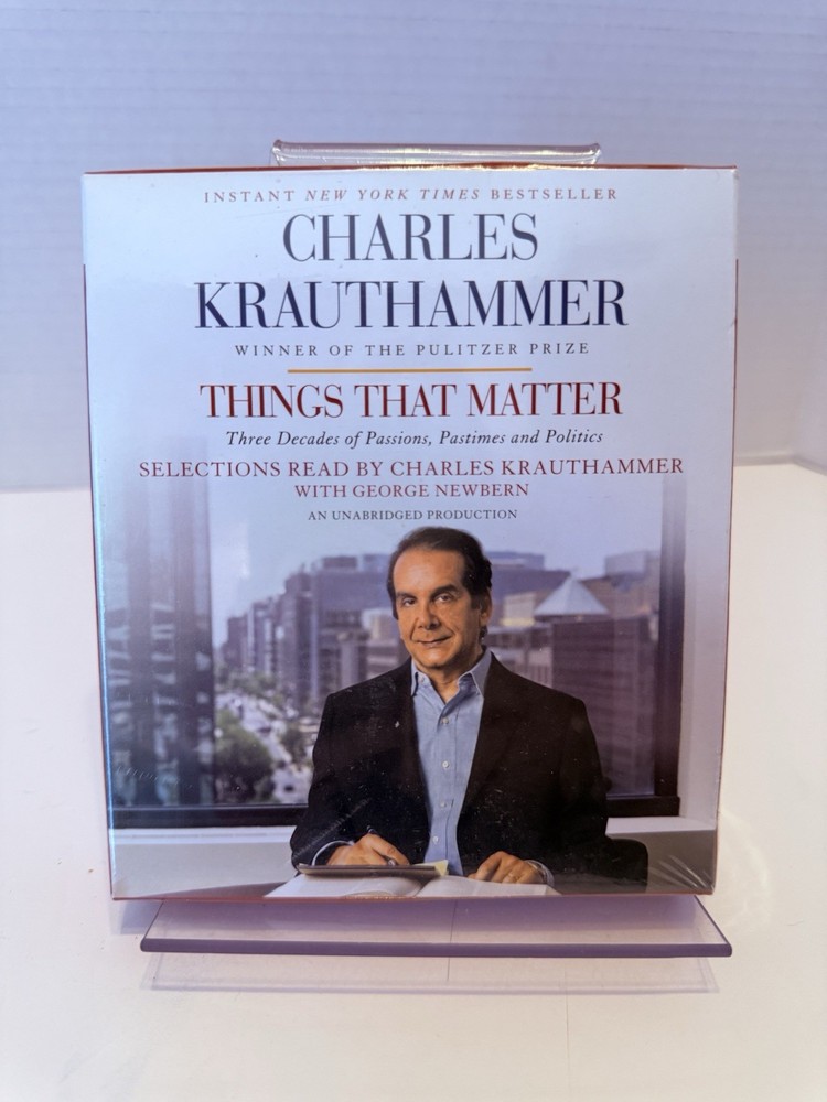 Things That Matter New Sealed Audiobook by Charles Krauthammer FOX News Politics
