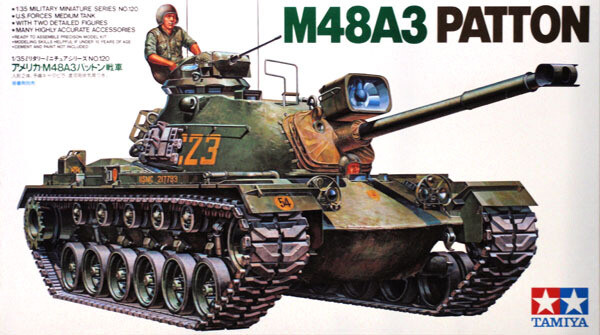 Tamiya 35120 US Army M48A3 Patton Tank 1/35 Scale Plastic Model Kit