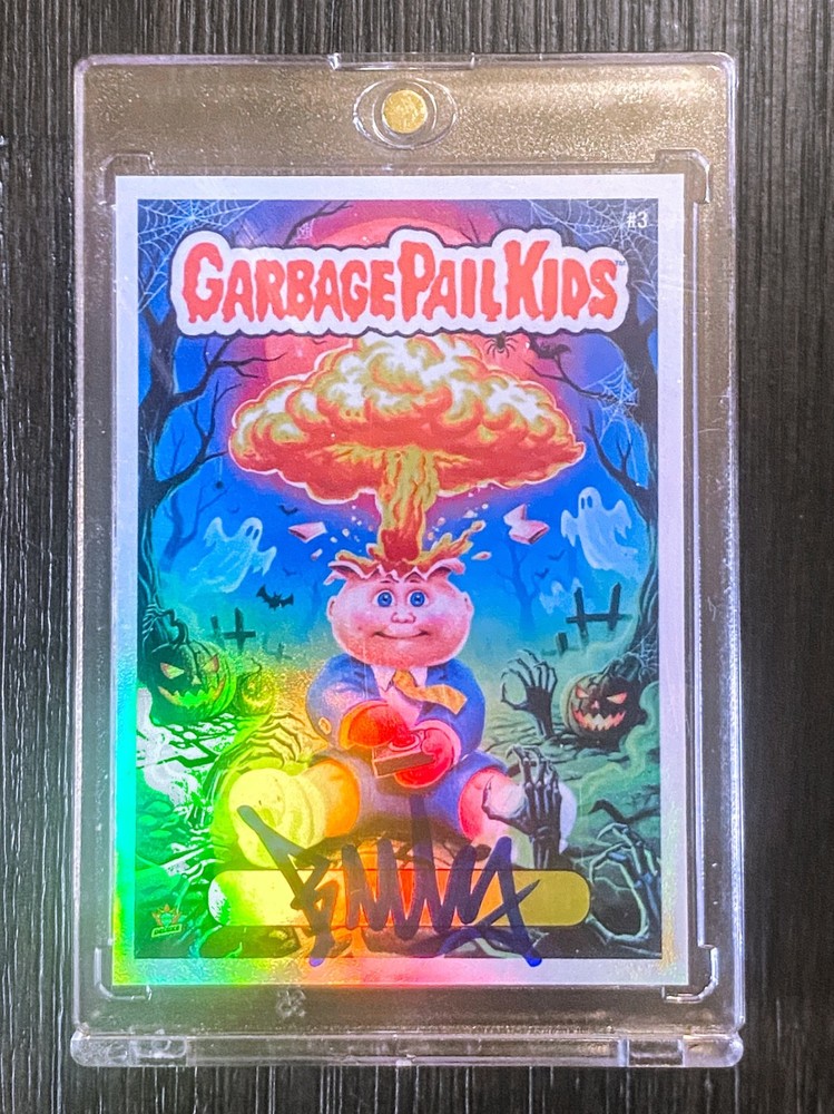 Garbage Pail Kids Billy Bootleg Autograph Fan Series ADAM BOMB Halloween 02/25