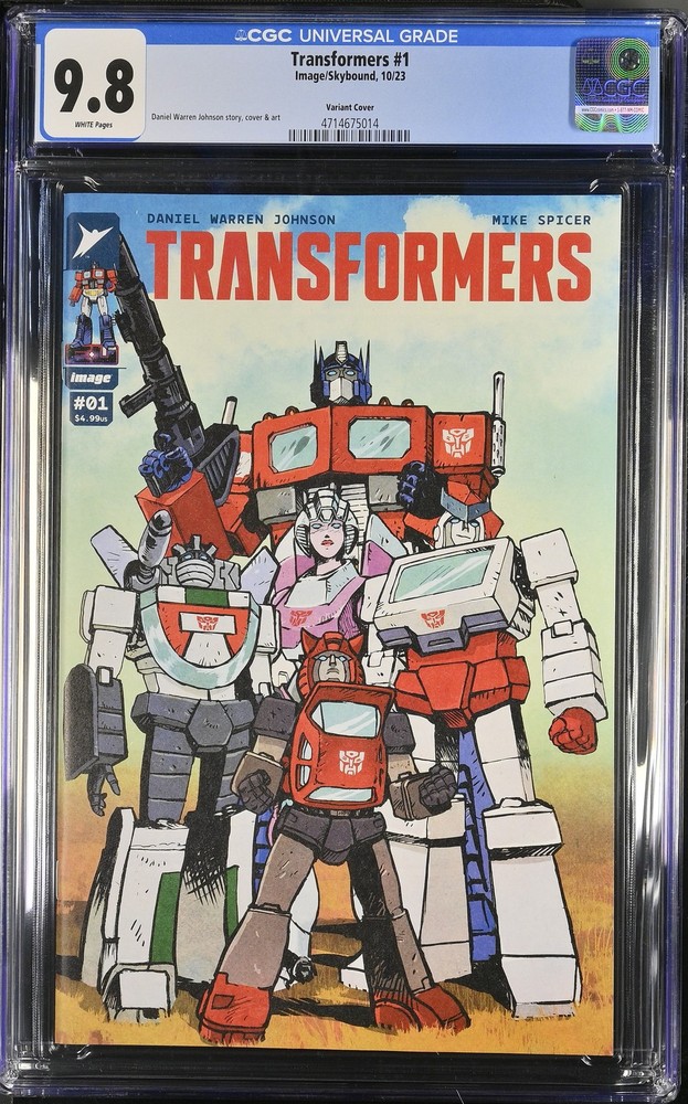 Transformers 1 CGC 9.8 Variant Cover First Print
