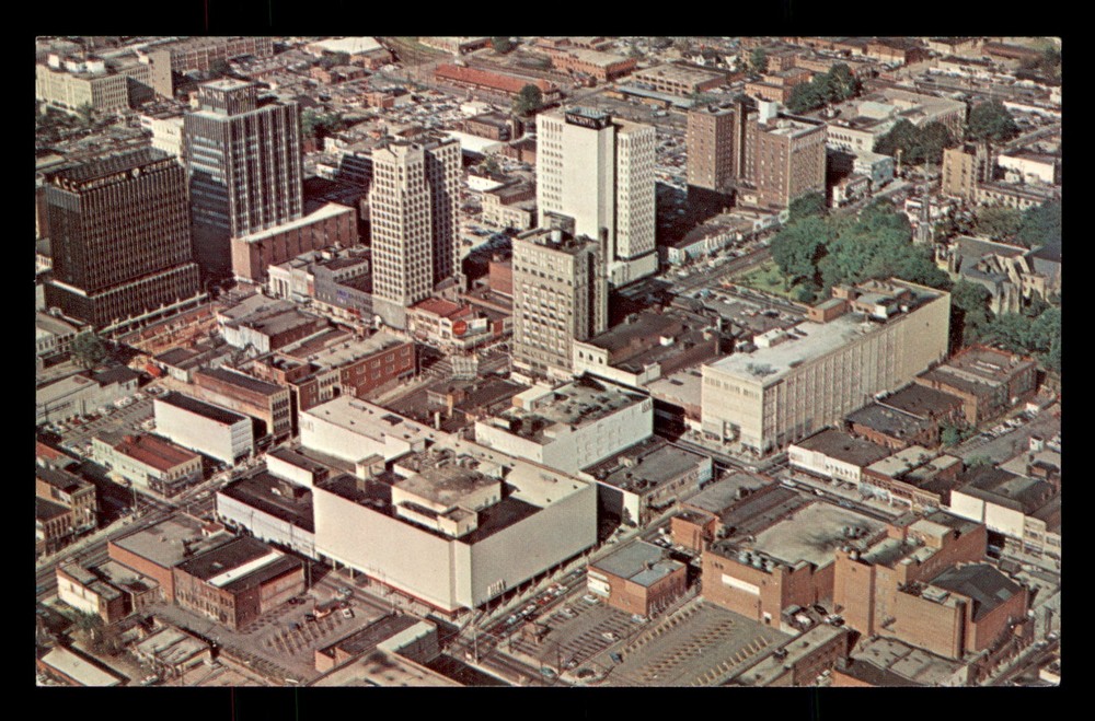 Aerial View Charlotte NC Vinson Realty Co Inc North Carolina Unp Postcard