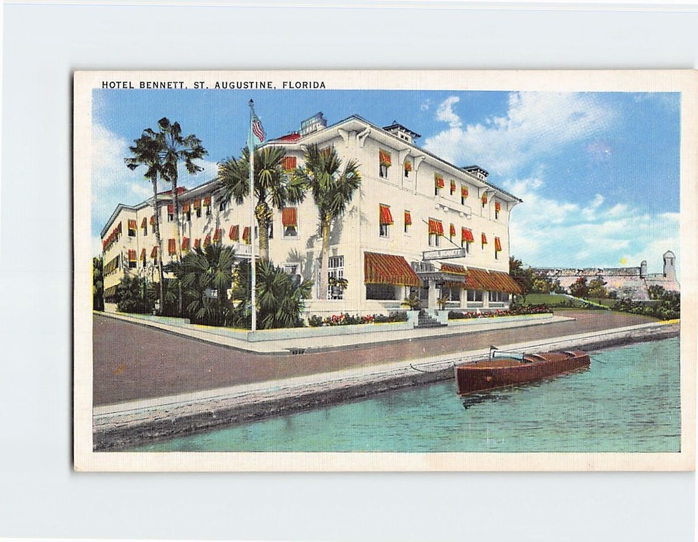 Postcard Hotel Bennett By-The-Sea Saint St. Augustine Florida USA North America