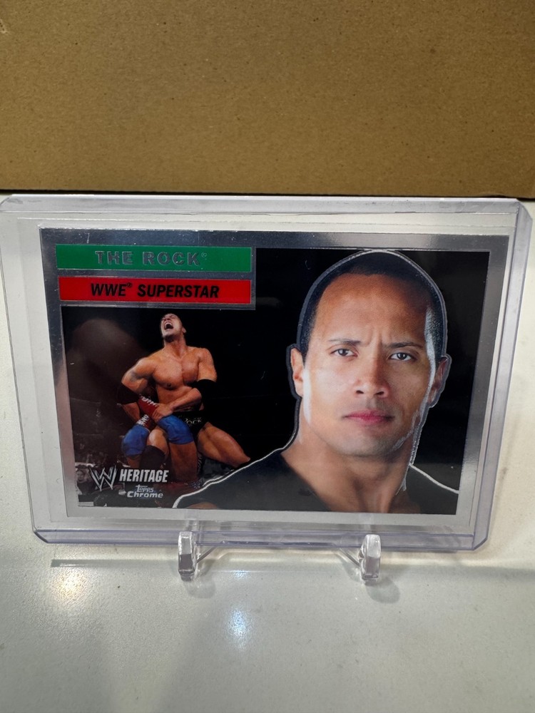 2006 Topps Chrome WWE Heritage - The Rock #10