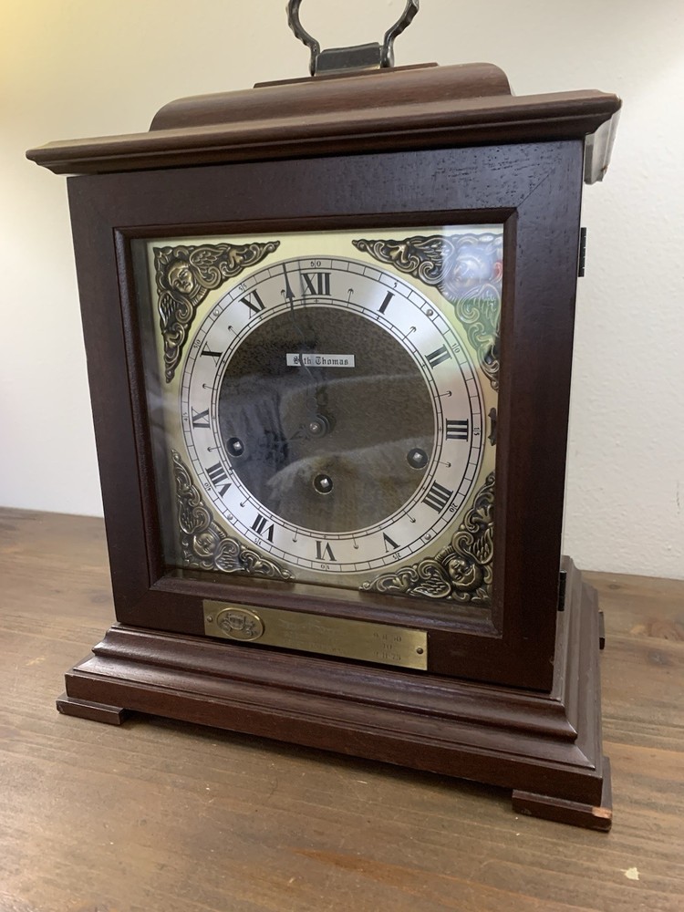 Vintage Seth Thomas Legacy 3W Mantle Clock GM Fischer Body Presentation Award
