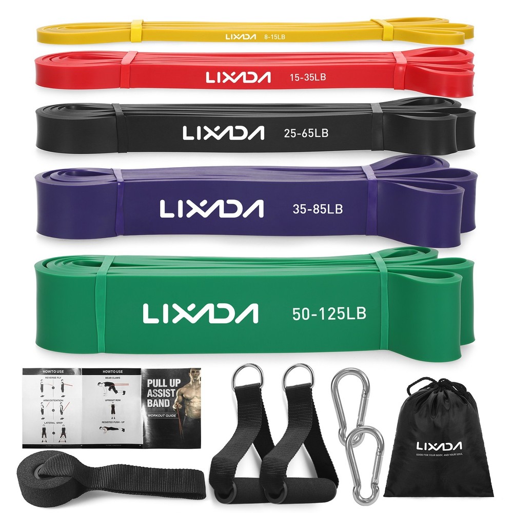 Heavy Duty Exercise Resistance Bands Fitness GYM Powerlift Pull Up Assist Band