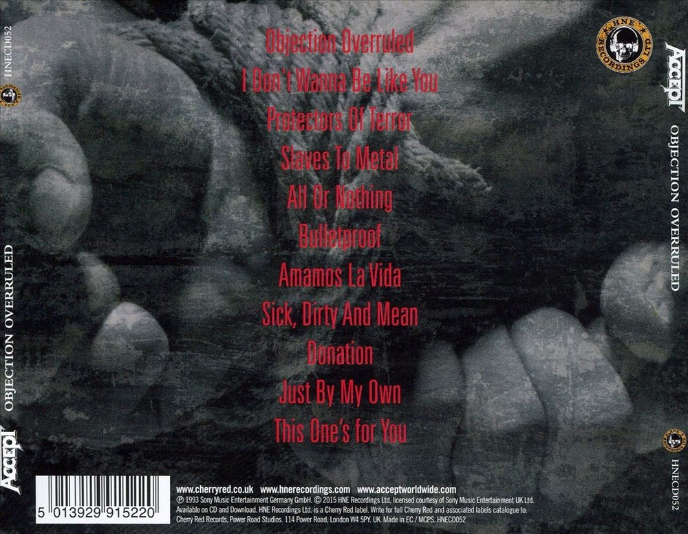Accept Objection Overruled New Cd