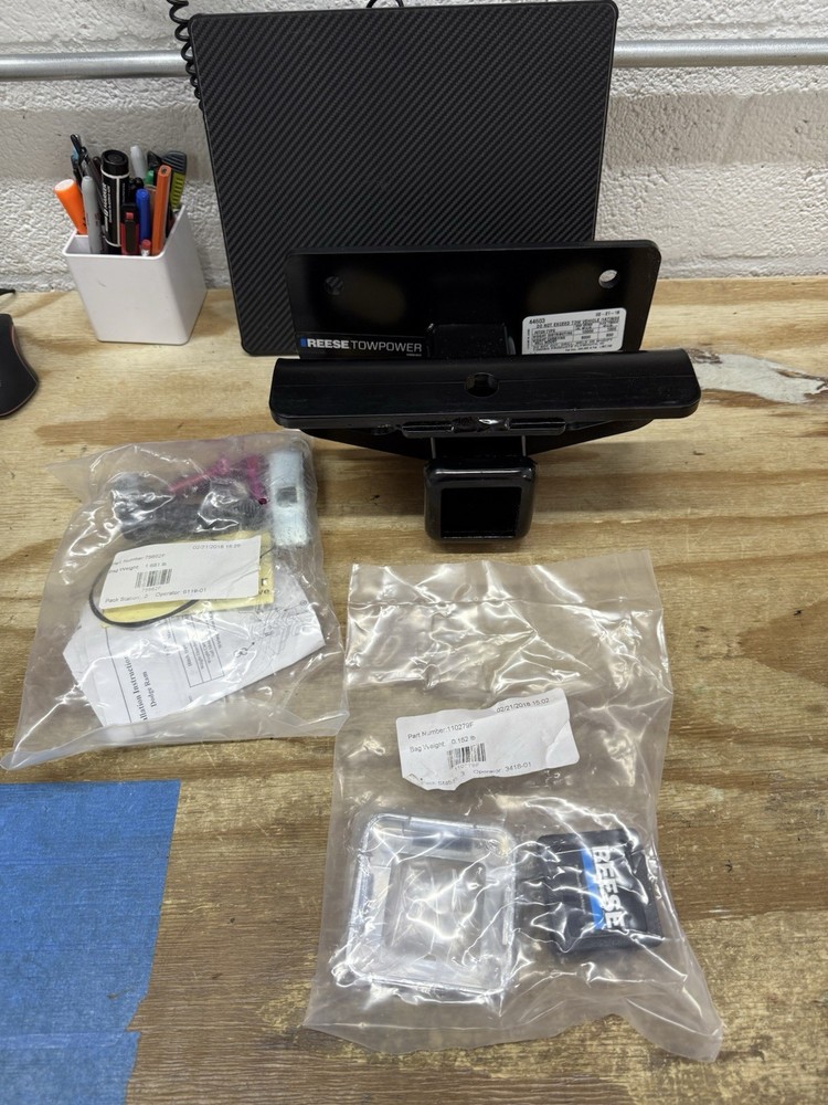 Reese 44603 Class 4 Trailer Hitch, 2 Inch Square Receiver, Black