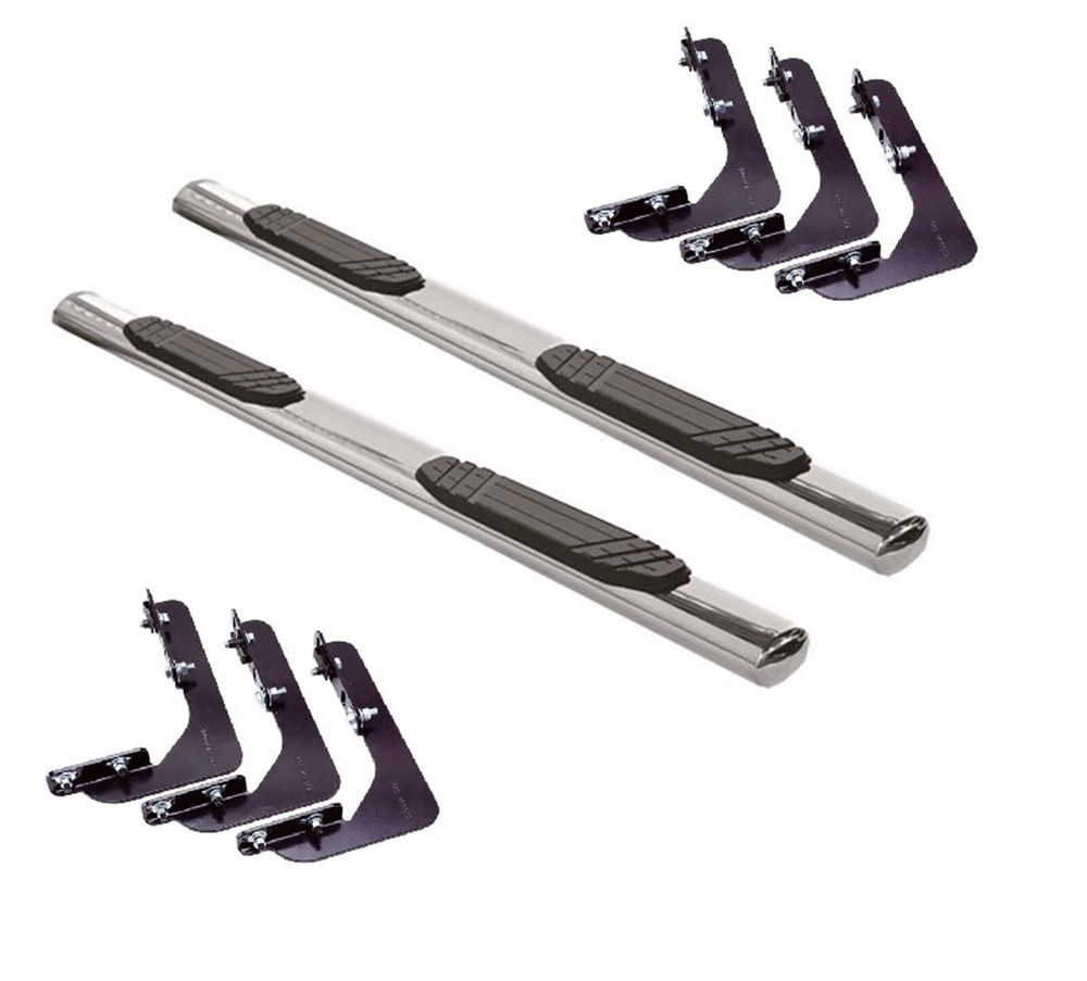 GMC Sierra 3500 HD Extended Cab 4-Inch Steel Side Step Nerf Bars