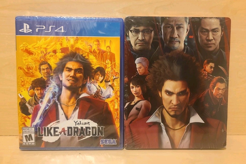 Yakuza: Like a Dragon  + Bonus Steelbook PS4 Playstation 4 - BRAND NEW SEALED