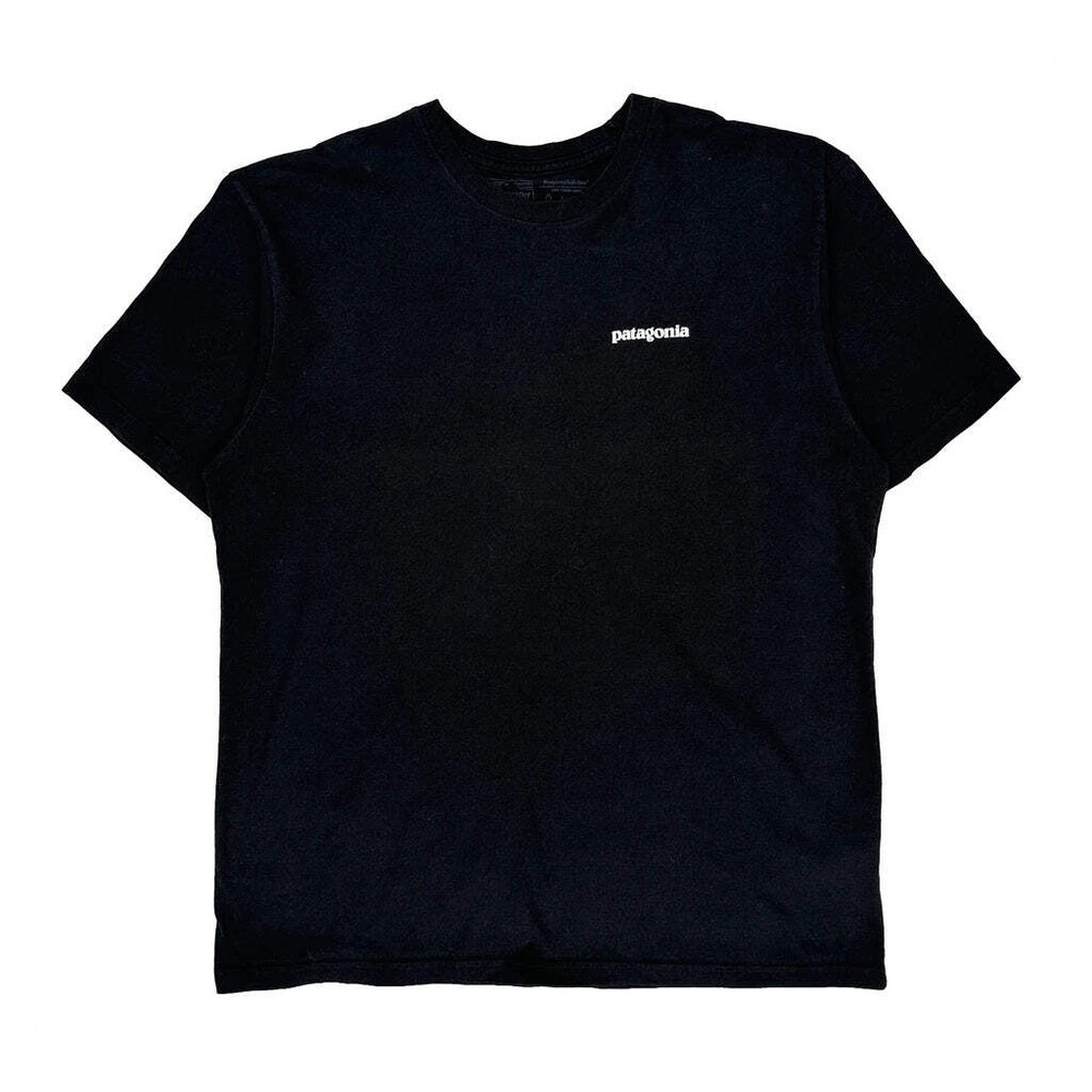 Patagonia Graphic T-Shirt - Medium Black Cotton