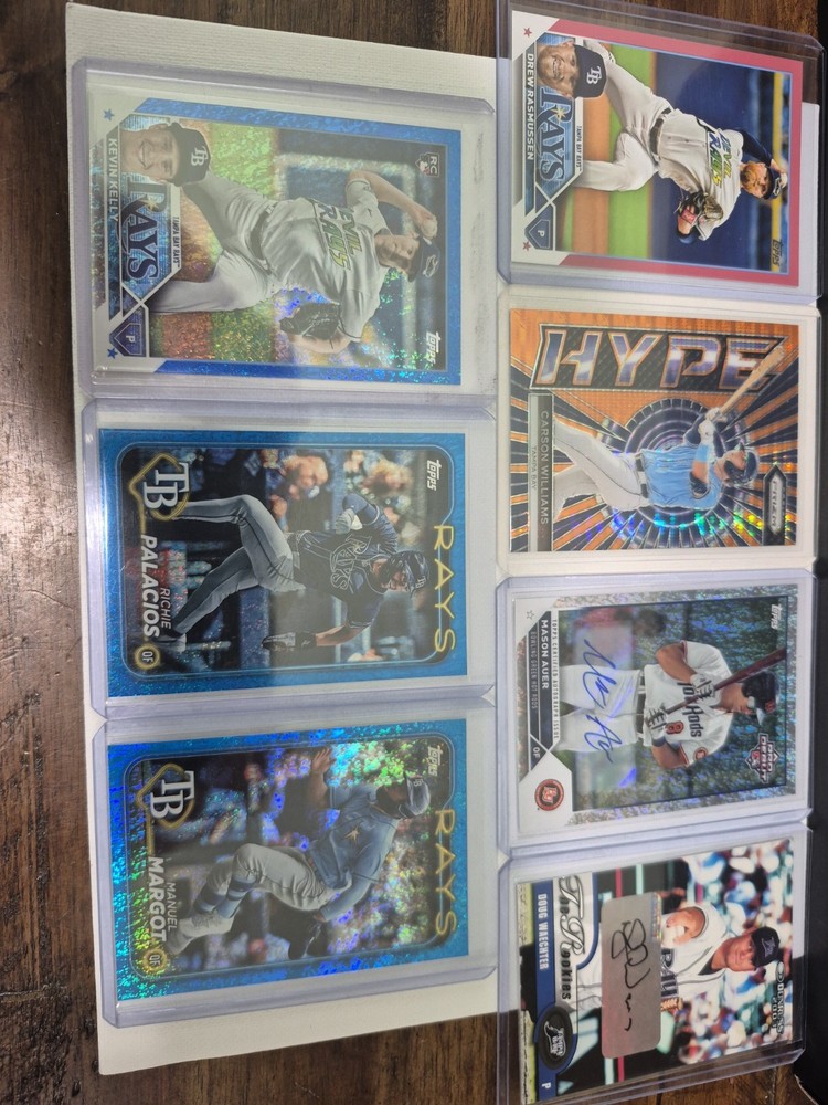 21 Card Tampa Bay Rays Lot No Base Serial Numbered, Auto, Parallel, SP, & Insert