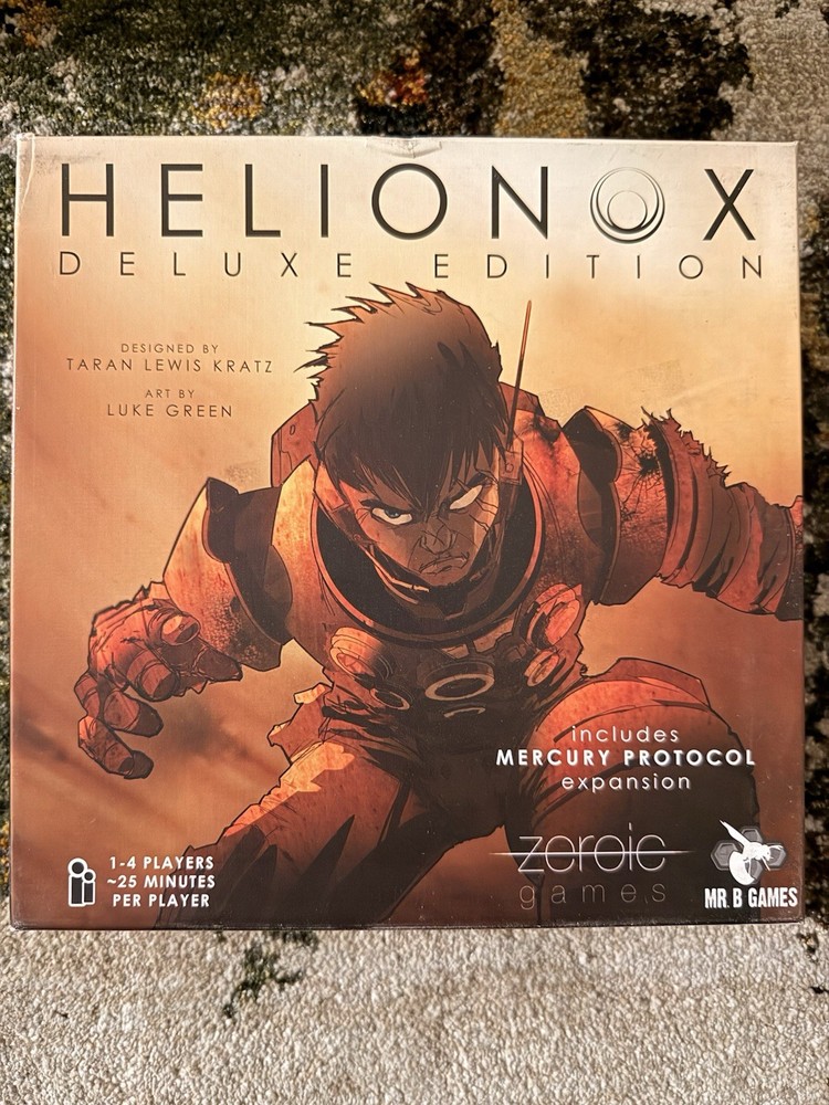 Helionox Deluxe Edition Board Game - Includes Mercury Protocol Expansion - NEW