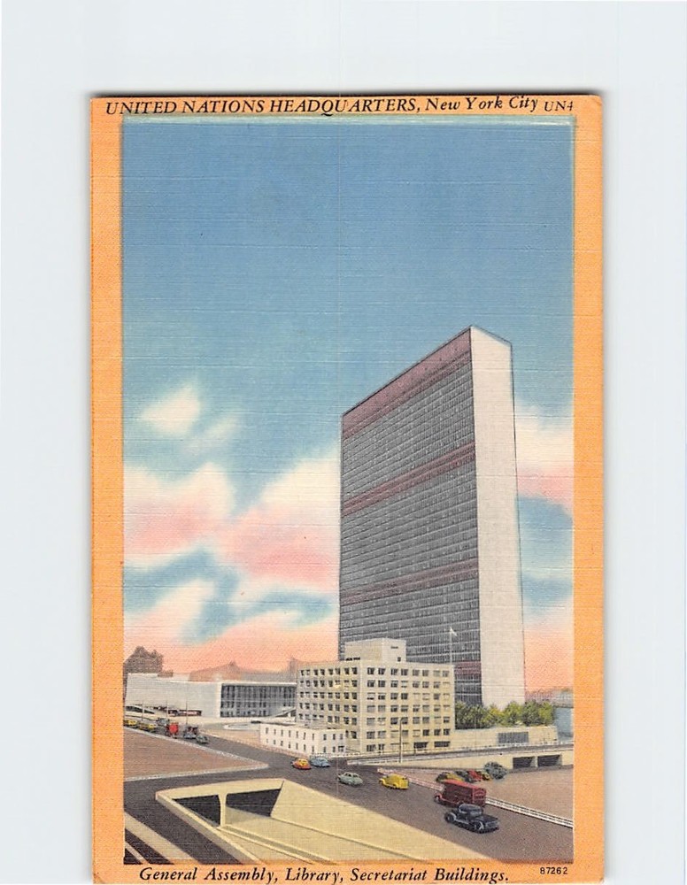 Postcard United Nations Headquarters NYC NY