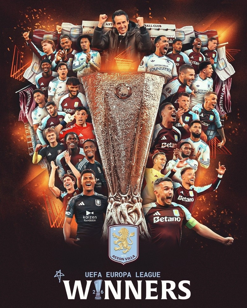 Aston Villa 2026 Istanbul Final UEFA Europa League Winners Home
