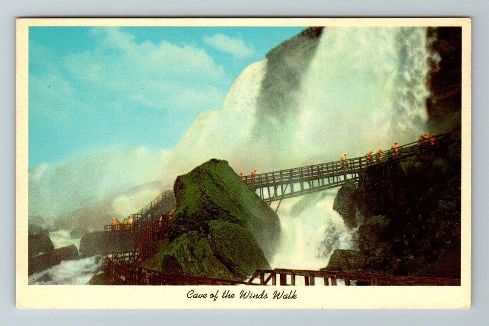 Niagara Falls-Ontario, Cave the Winds Walk, Vintage Postcard