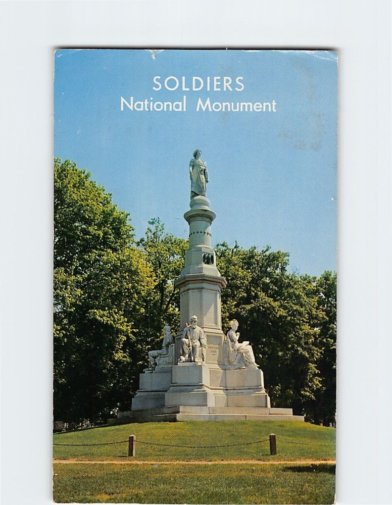 Postcard Soldier's National Monument Gettysburg Pennsylvania USA