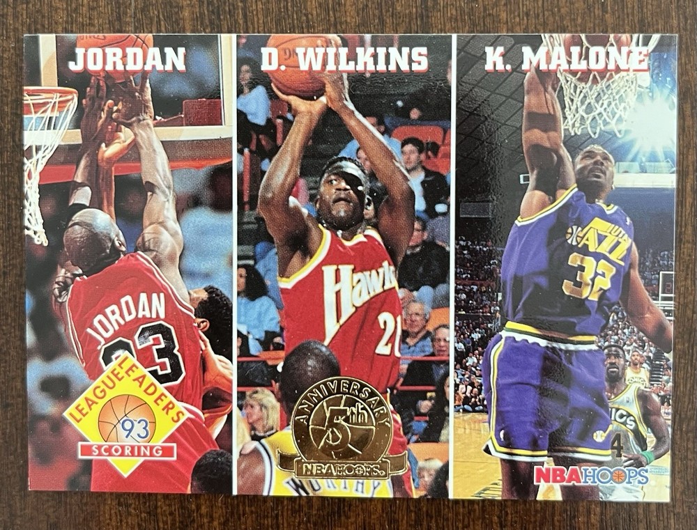 1993-94 NBA Hoops 5th Anniversary Gold #283 Michael Jordan   GOAT!    Free Ship!