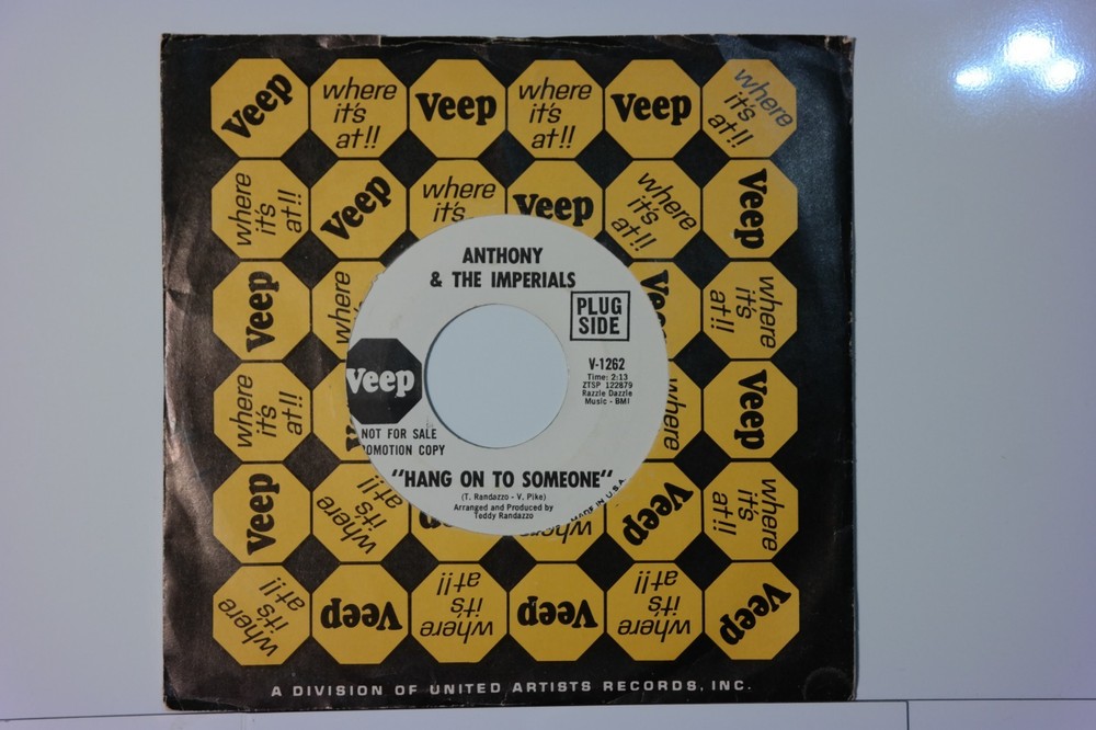 Anthony & The Imperials, Veep Promo Label #1262 45 Record