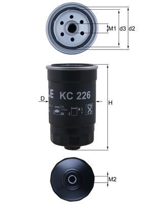KC 226 Knecht fuel filter for Hyundai, Kia