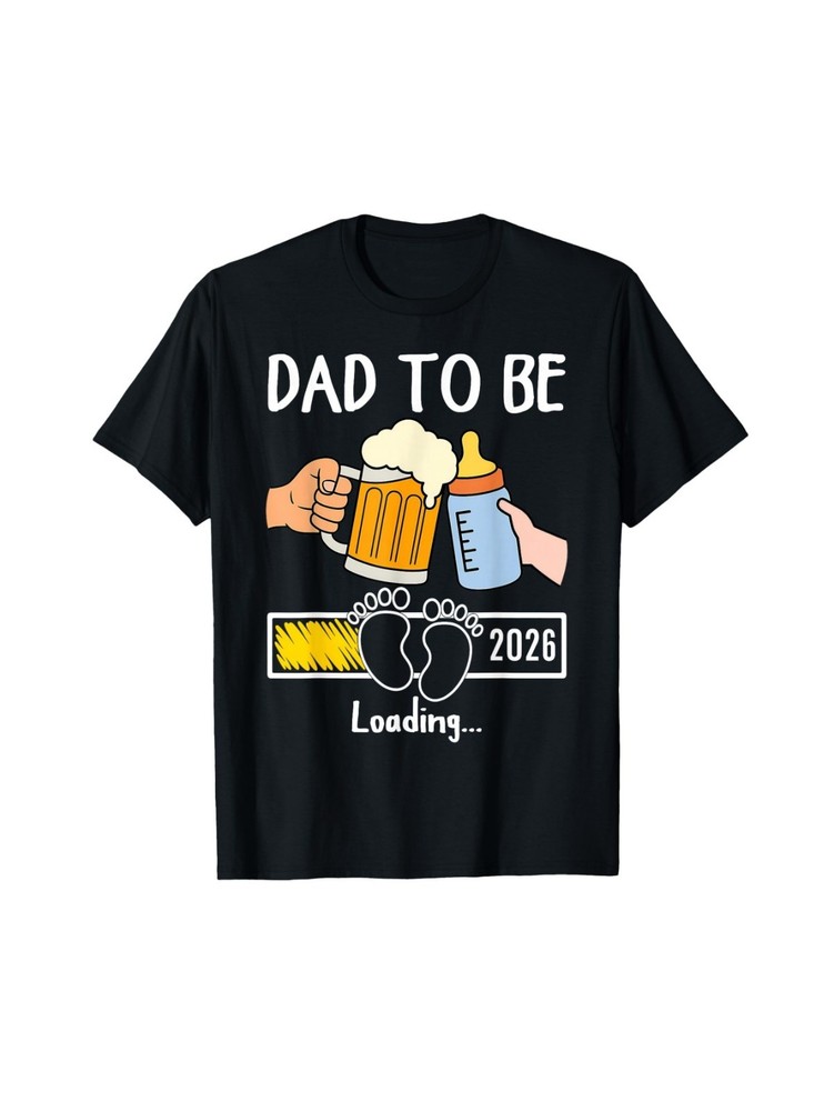 Dad to Be 2026 Funny New Baby Father Daddy to Be Promoted T-Shirt