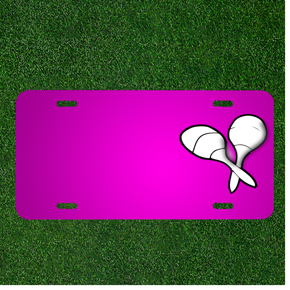 Create Your Own Custom Personalized Maracas Sound Beat Car License Plate with Names