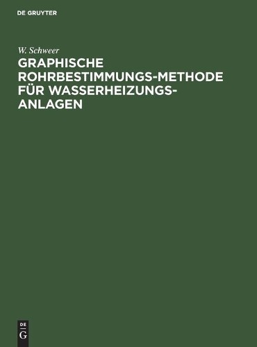 W Schweer Graphische Rohrbestimmungs-Methode Für Wasserheizungs-Anlag (Hardback)