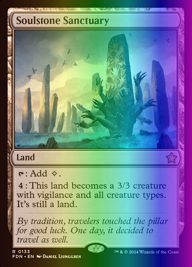MTG Magic the Gathering Soulstone Sanctuary (133/789) Foundations LP FOIL