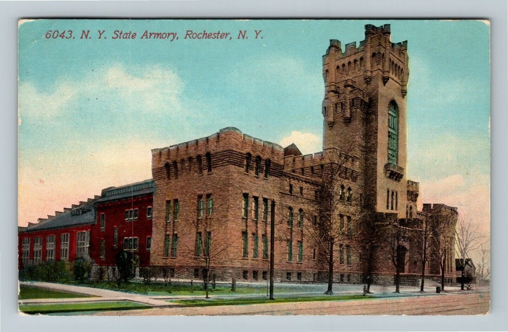 Rochester NY-New York, NY State Armory c1912 Vintage Souvenir Postcard