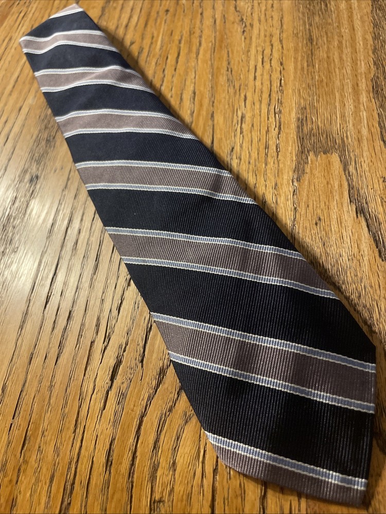 Vintage EUC Robert Talbott For Havener’s Repp Silk Stripe Tie USA Made Hand Sewn