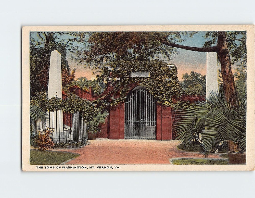 Postcard Washington's Tomb Mt Vernon Virginia