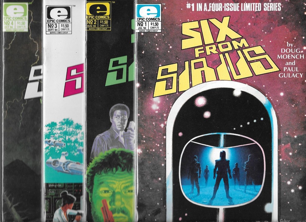 Six From Sirius #1-#4 Set (Nm-) High Grade Copper Age Marvel, Paul Gulacy Art