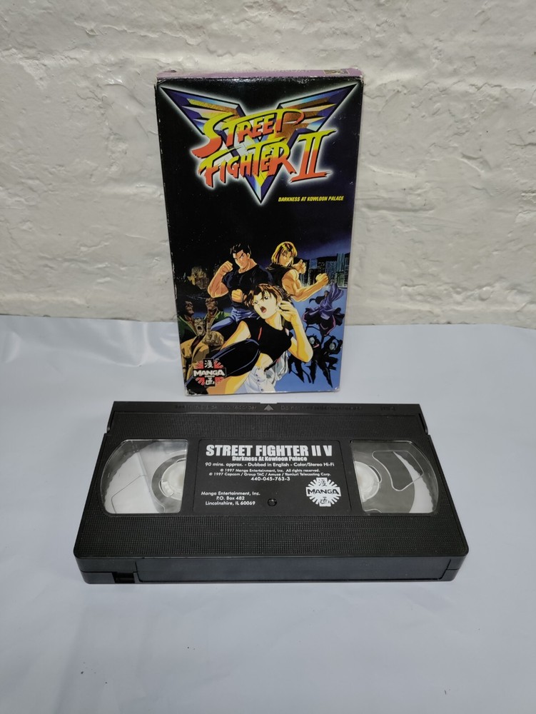 Street Fighter II Darkness At Kowloon Palace VHS 1997 Anime English Version