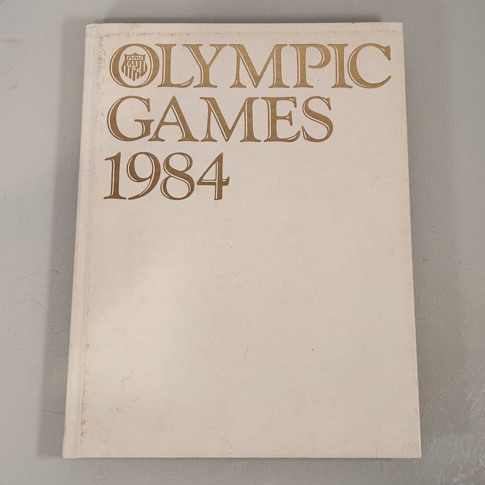 1984 LA Summer Olympics Photos Book Stained Musty Cover