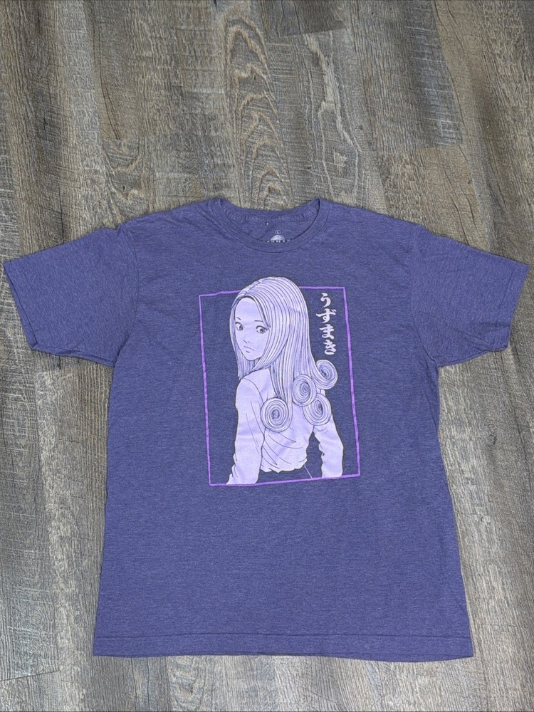 Uzumaki Kirie Goshima Ripple Juntion Purple TShirt Men's size Large