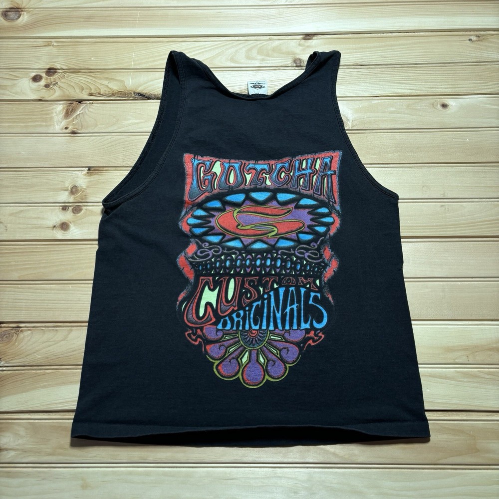 Vintage 80s 90s Gotcha Sportswear Custom Originals Tank Top Size Medium