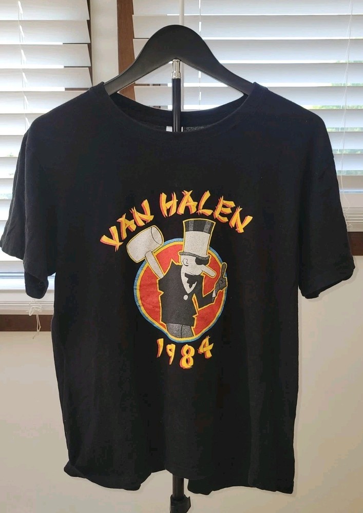 VAN HALEN 1984 TOUR OF THE WORLD 80s T-SHIRT MEN SZ M