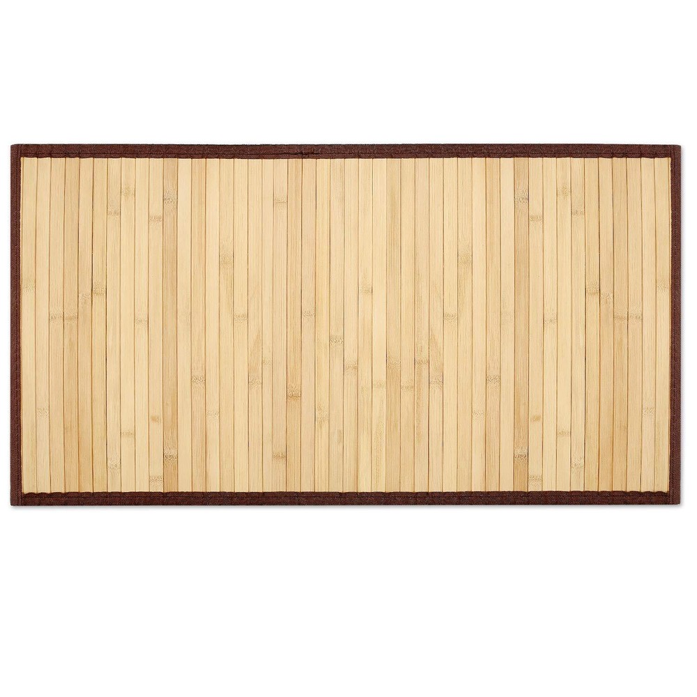 Bamboo Bath Mat 31.5x17 Inch Natural Shower Floor Rug for Spa & Bathroom