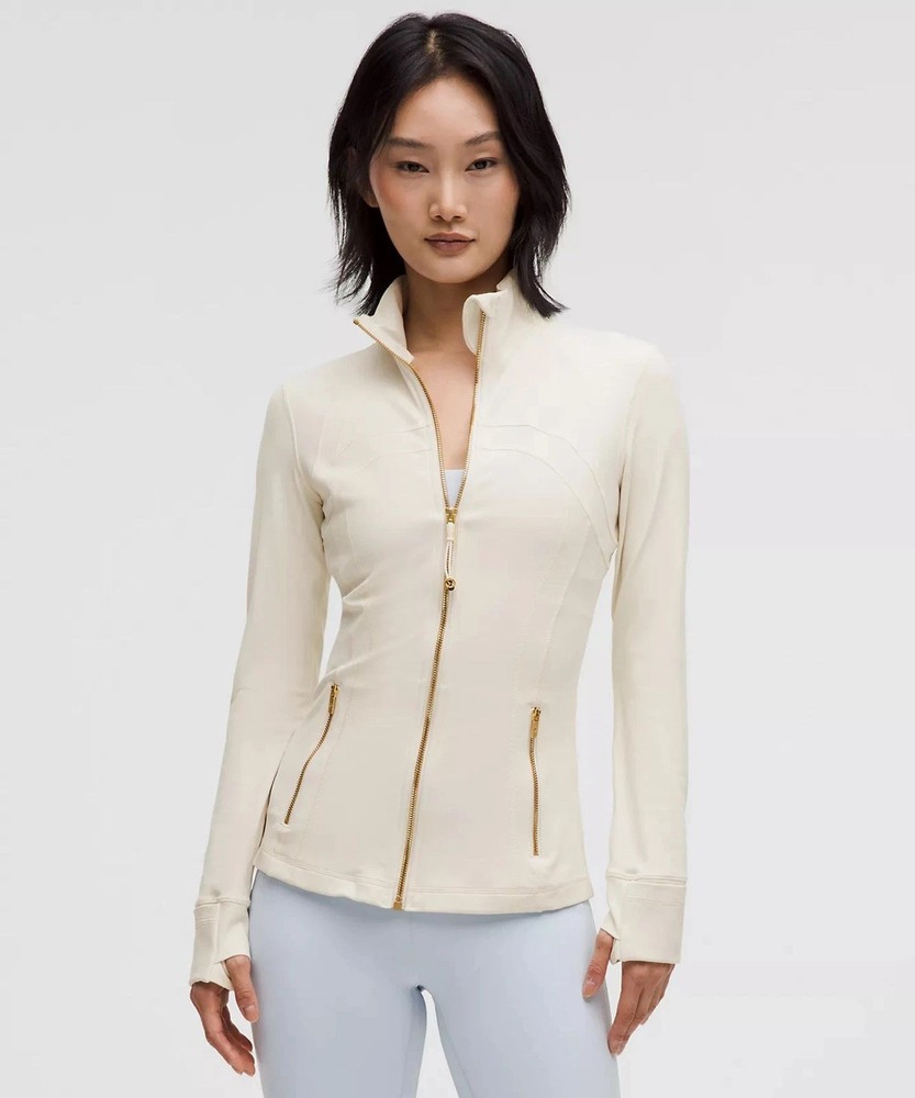 Lululemon Define Jacket Nulu, Light Ivory/Gold, NWT, $128