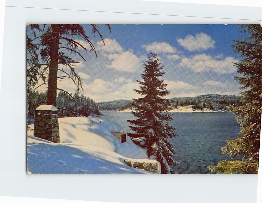 Postcard Rim O' World Lakes California USA