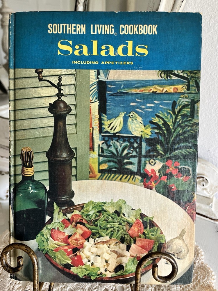 Vintage 1968 Southern Living Salads Cookbook Retro Kitsch Mid Century Recipes