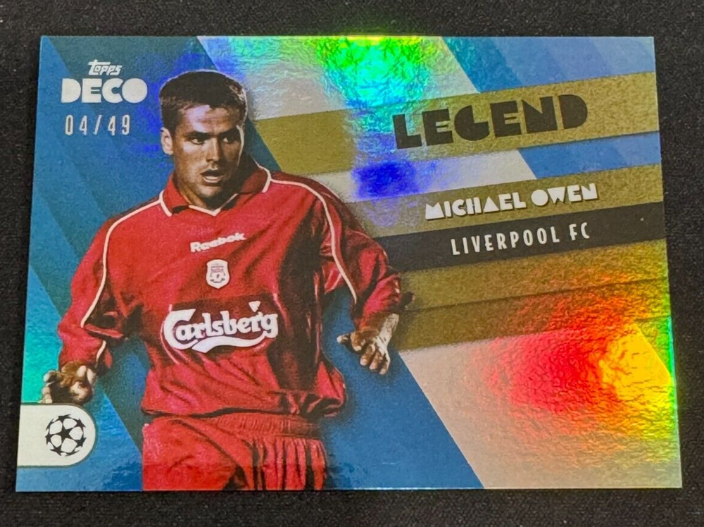 Topps 22-23 Deco UEFA Clubs Legend Liverpool Michael Owen Blue /49