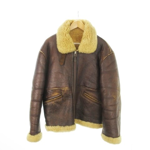 Men's Flandre Leather Jacket with Mouton Wool Lining and Double Zip