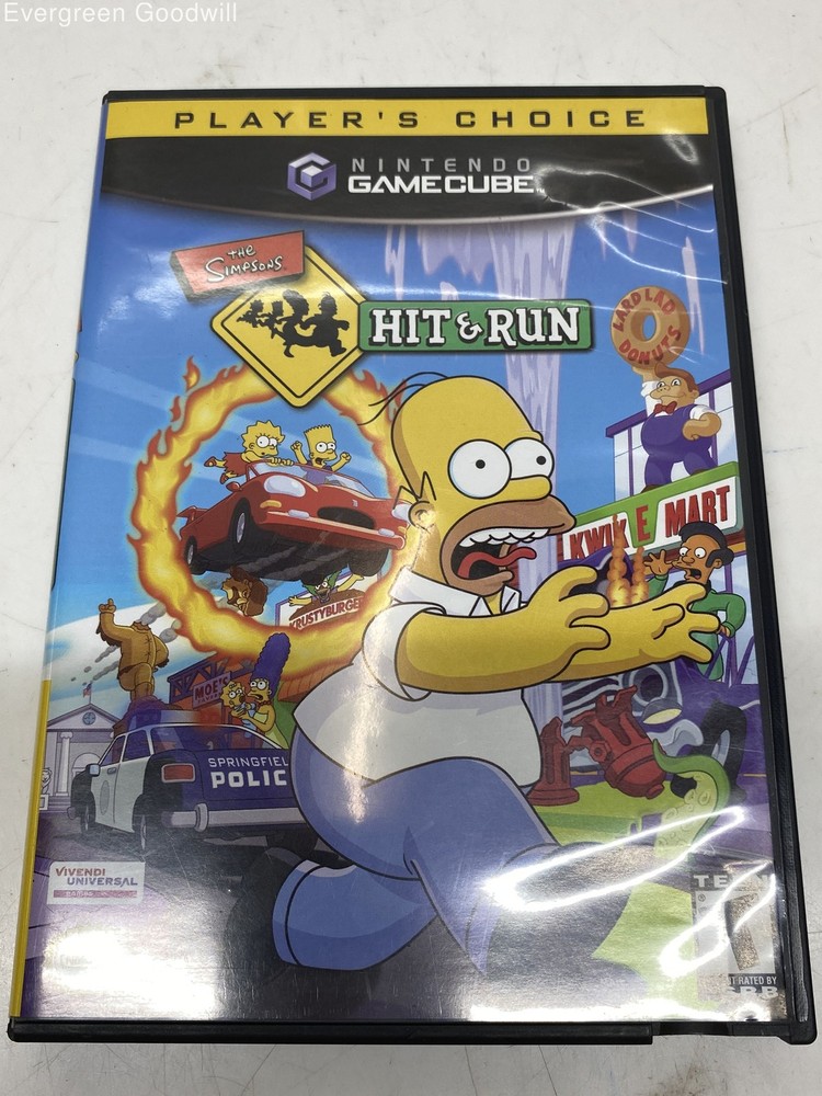 The Simpsons: Hit & Run [Player's Choice] Nintendo GameCube Game Complete