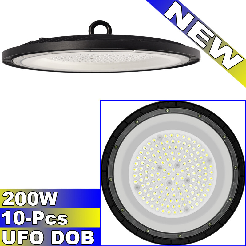 High Bay light 200W LED Factory Commercial Warehouse Light Fixtures 10PACK 6500K