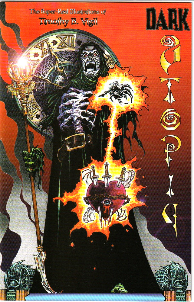 Dark Utopia #4 (9.6/9.8 Nm+/Mt) Tim Vigil Art & Sketchbook 1998 Htf Cgc It Nice!
