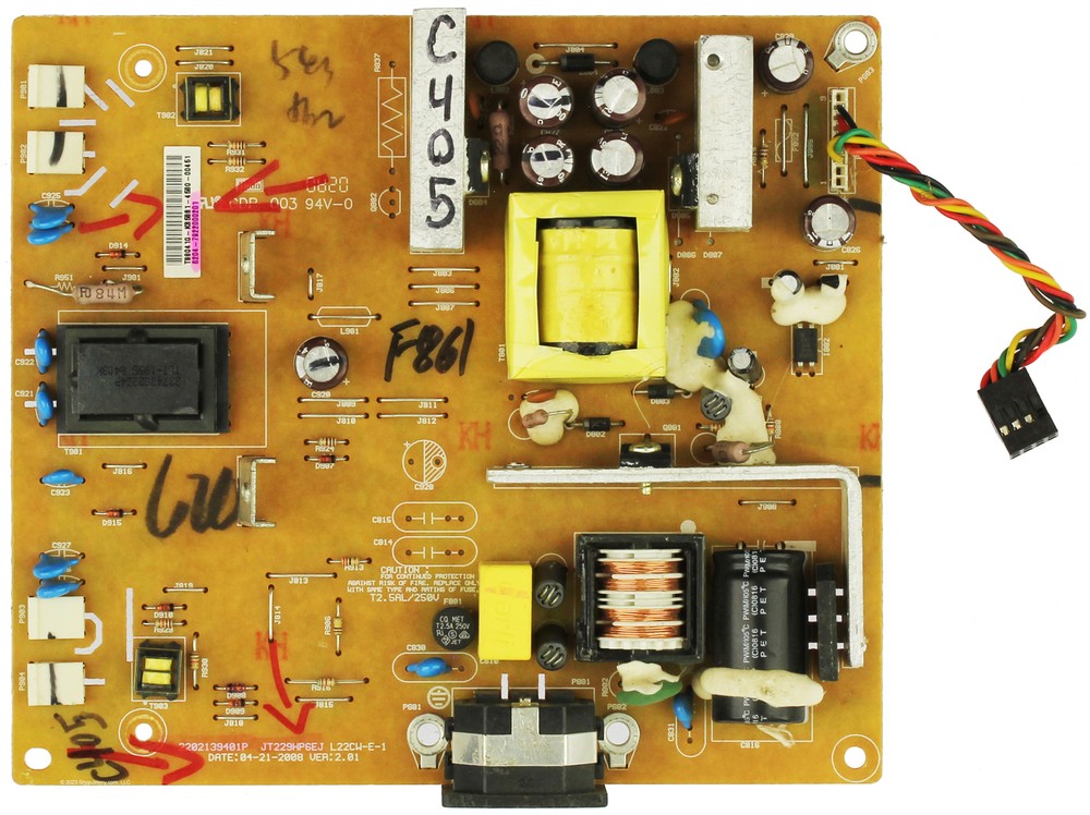 ViewSonic 6204-7922000201 Power Supply / Backlight Inverter