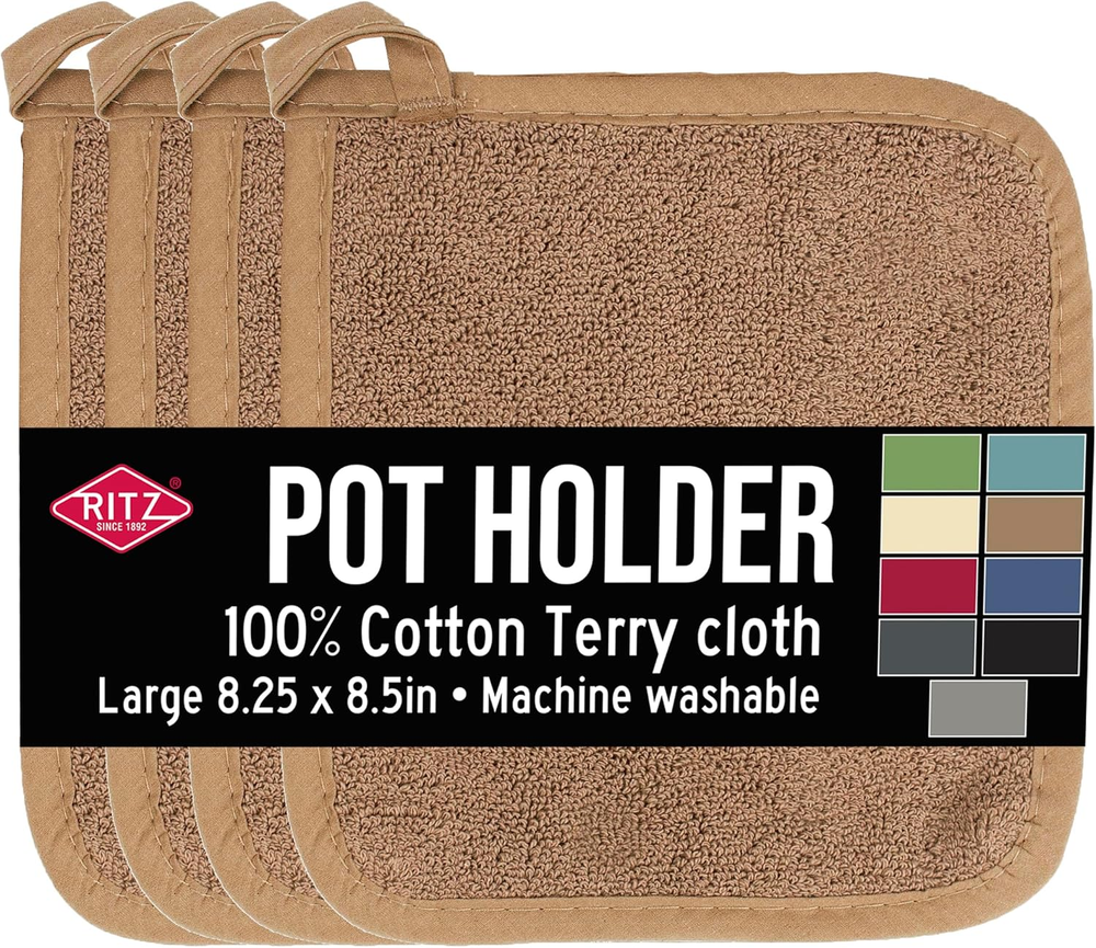 Terry Potholder & Hot Pad: Unparalleled Heat Resistant, Durable 100% Cotton – Er