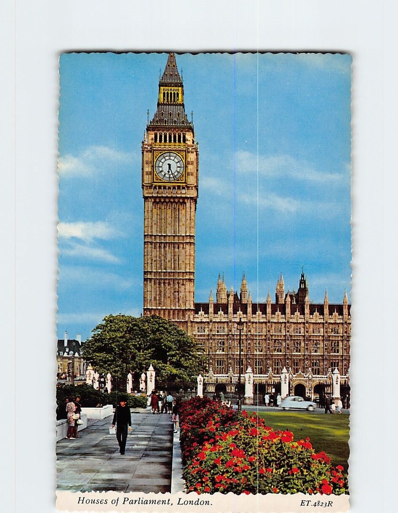 Postcard Houses of Parliament London England