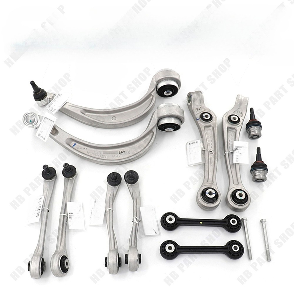 14PCS Front Control Arm Balljoint Suspension Kit for Audi A4 A5 A6 A7 Q5 Macan